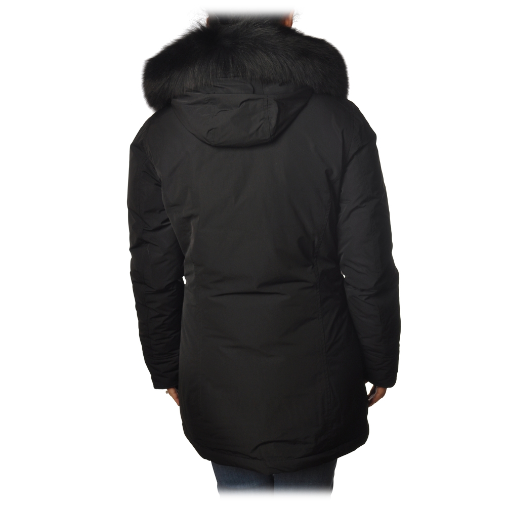 Woolrich Luxury Arctic Parka With Fox Fur - Black - Jacket - Luxury Exclusive Collection - Avvenice