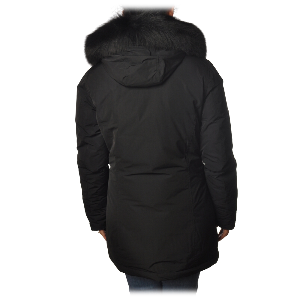 Woolrich - Luxury Arctic Parka With Fox Fur - Black - Jacket 