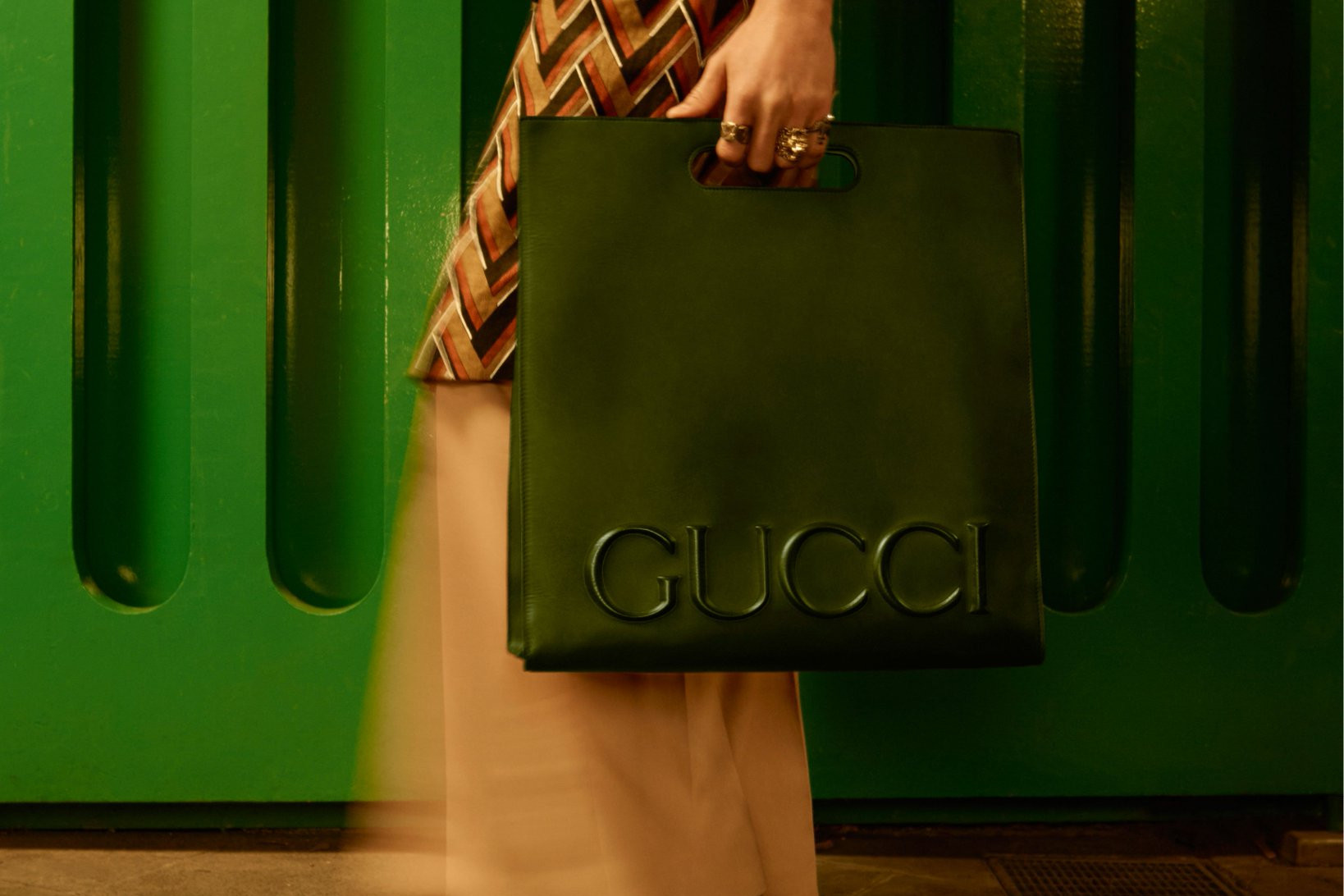 Gucci, Bags, Gucci Paper Tote Bag With Ribbon Handles