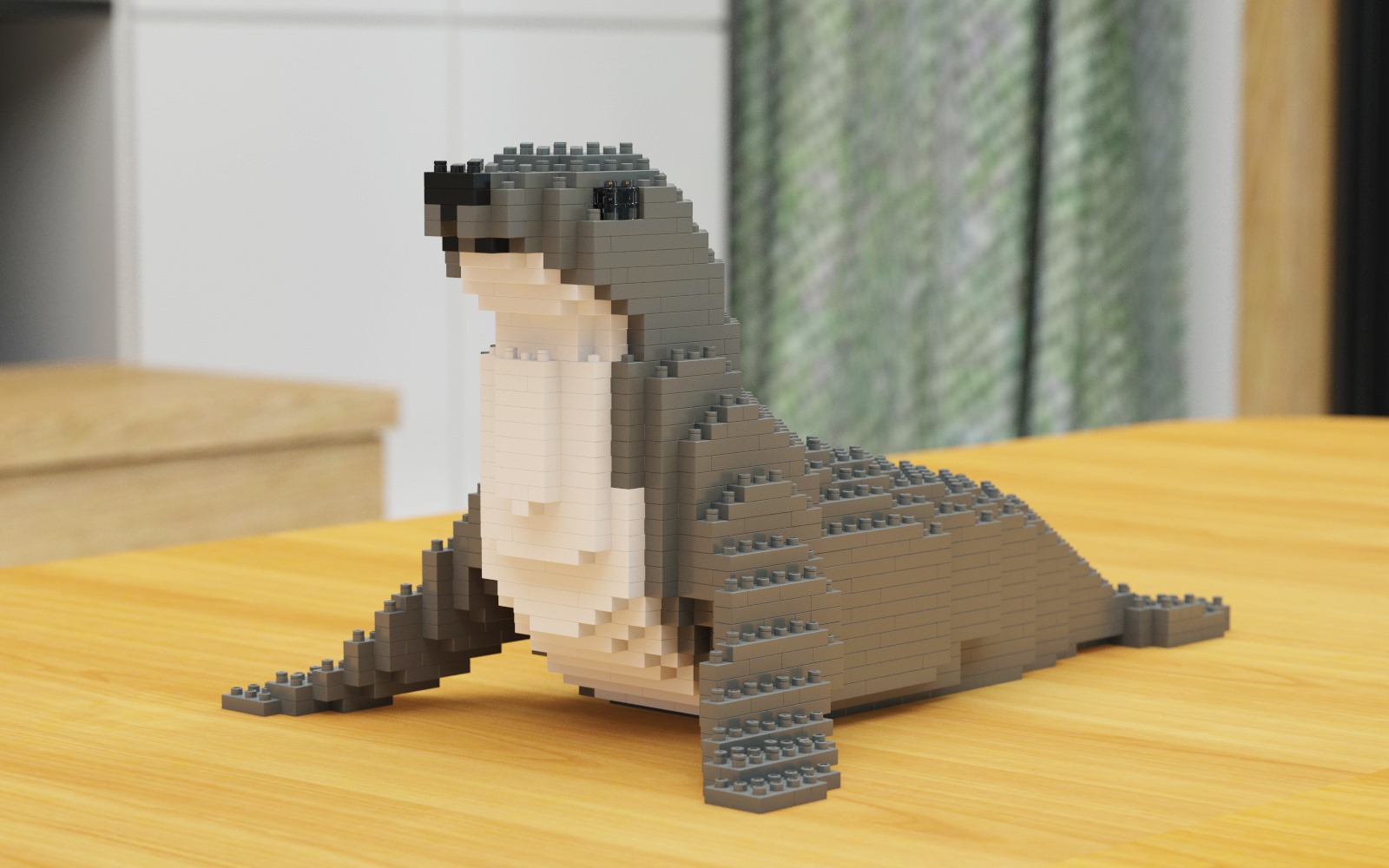Jekca - Shiba Daruma Doll 01S-M02 - Lego - Sculpture - Construction - 4D -  Brick Animals - Toys - Avvenice