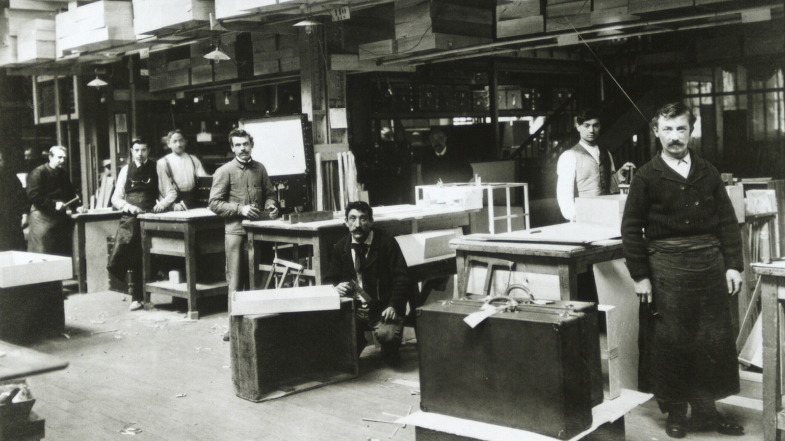 Visite de l'usine Louis Vuitton d'Asnière en 1904 - Bagage